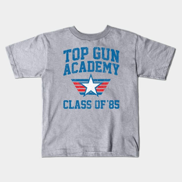 TOP GUN Academy Class of 85 Kids T-Shirt by huckblade